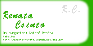 renata csinto business card